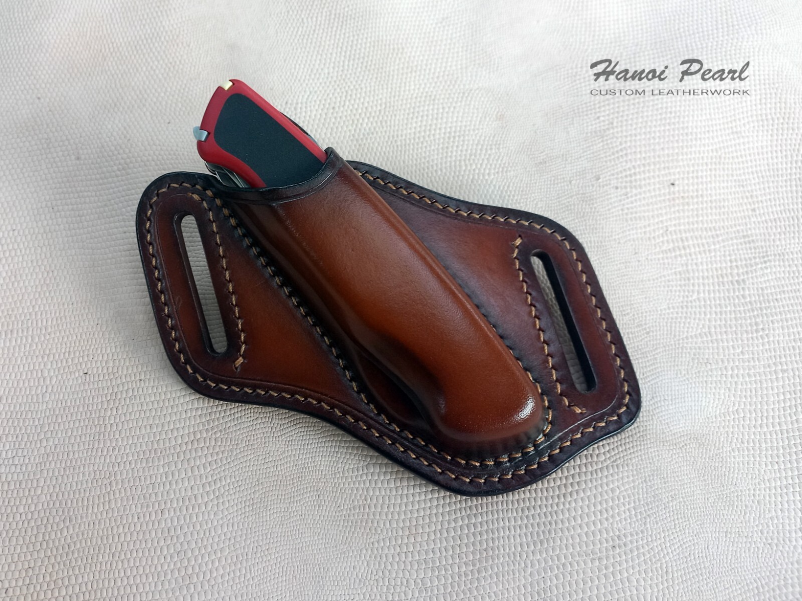 Custom Cross Draw Leather Sheath for SAK Victorinox RangerGrip 78/ 79/ 178/ 179