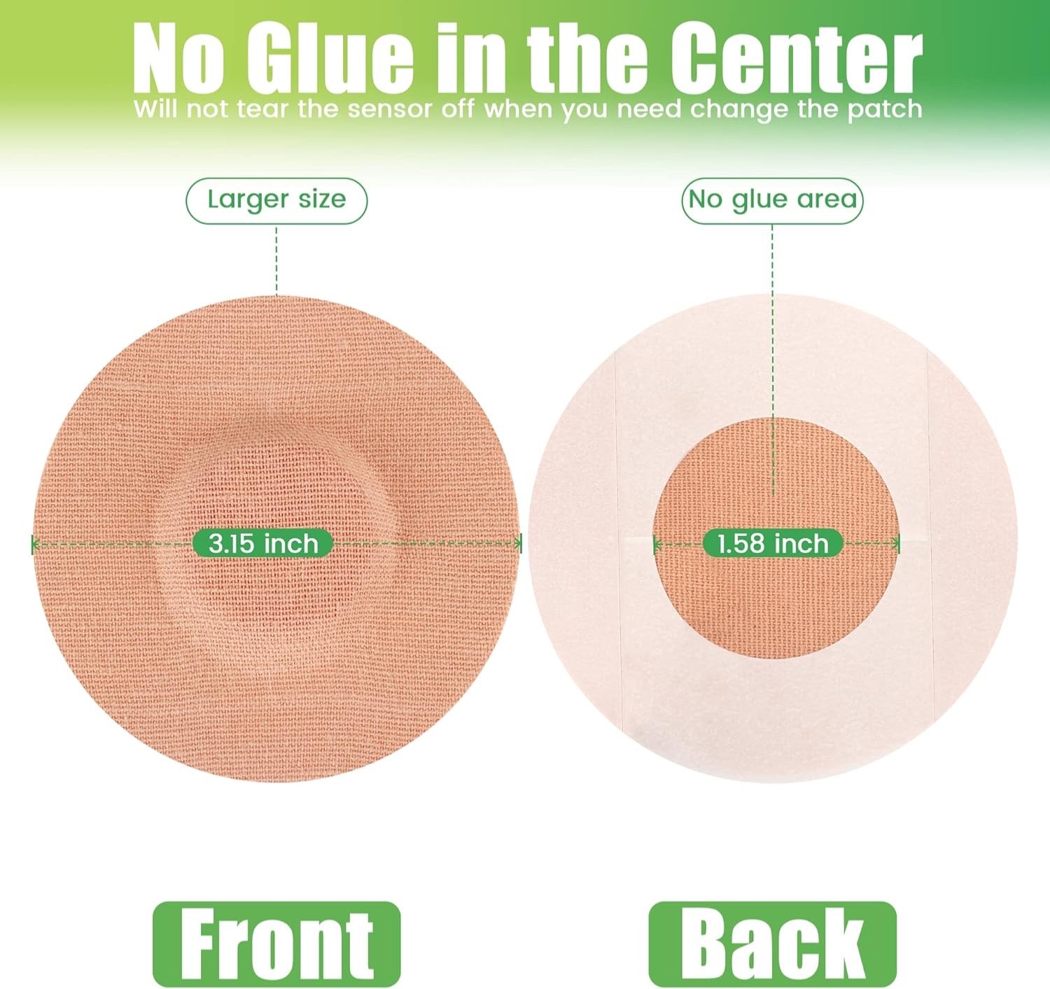 40 PCS Freestyle Sensor Covers for Libre 1, 2,3 Adhesive Patches Waterproof CGM
