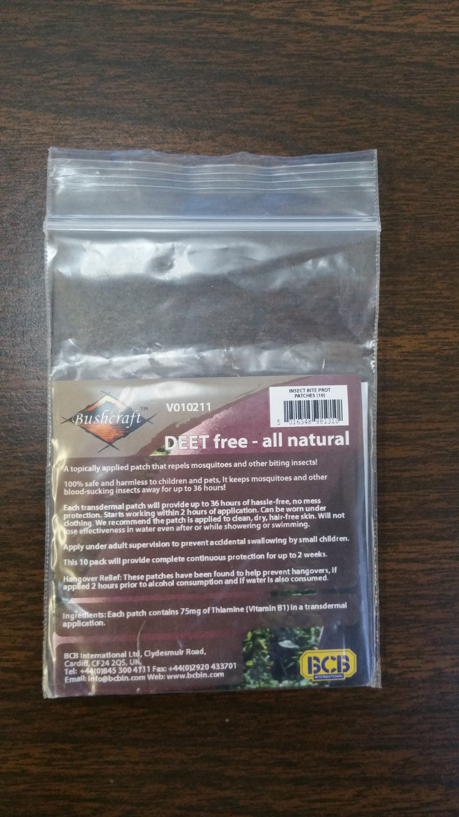 BCB CL131 Ultimate Survival Defend Natural Insect Repellents Patch, 1X10Pc Pack