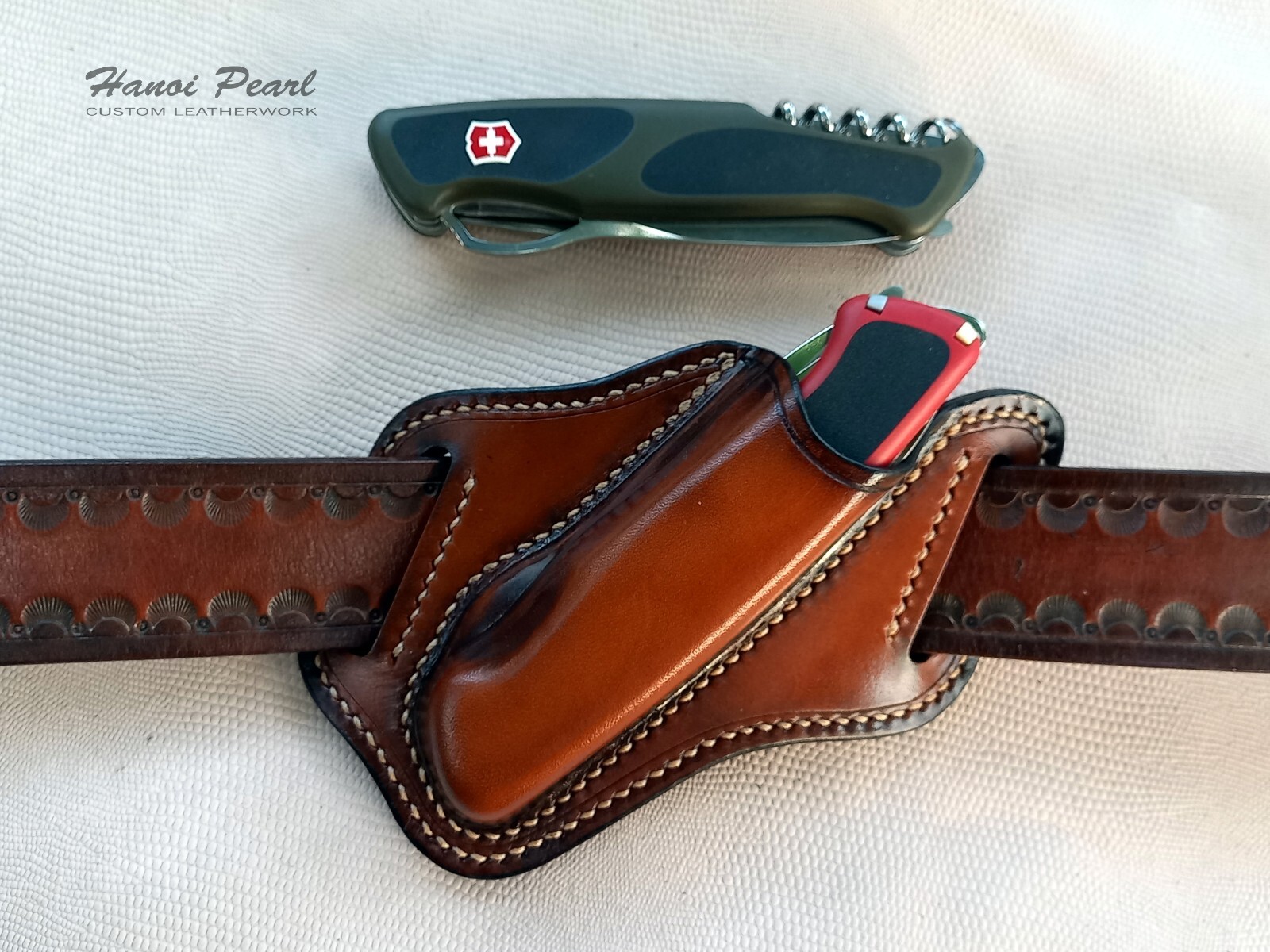 Custom Leather Sheath for Victorinox / Wenger RangerGrip 78, 79, 178, 179