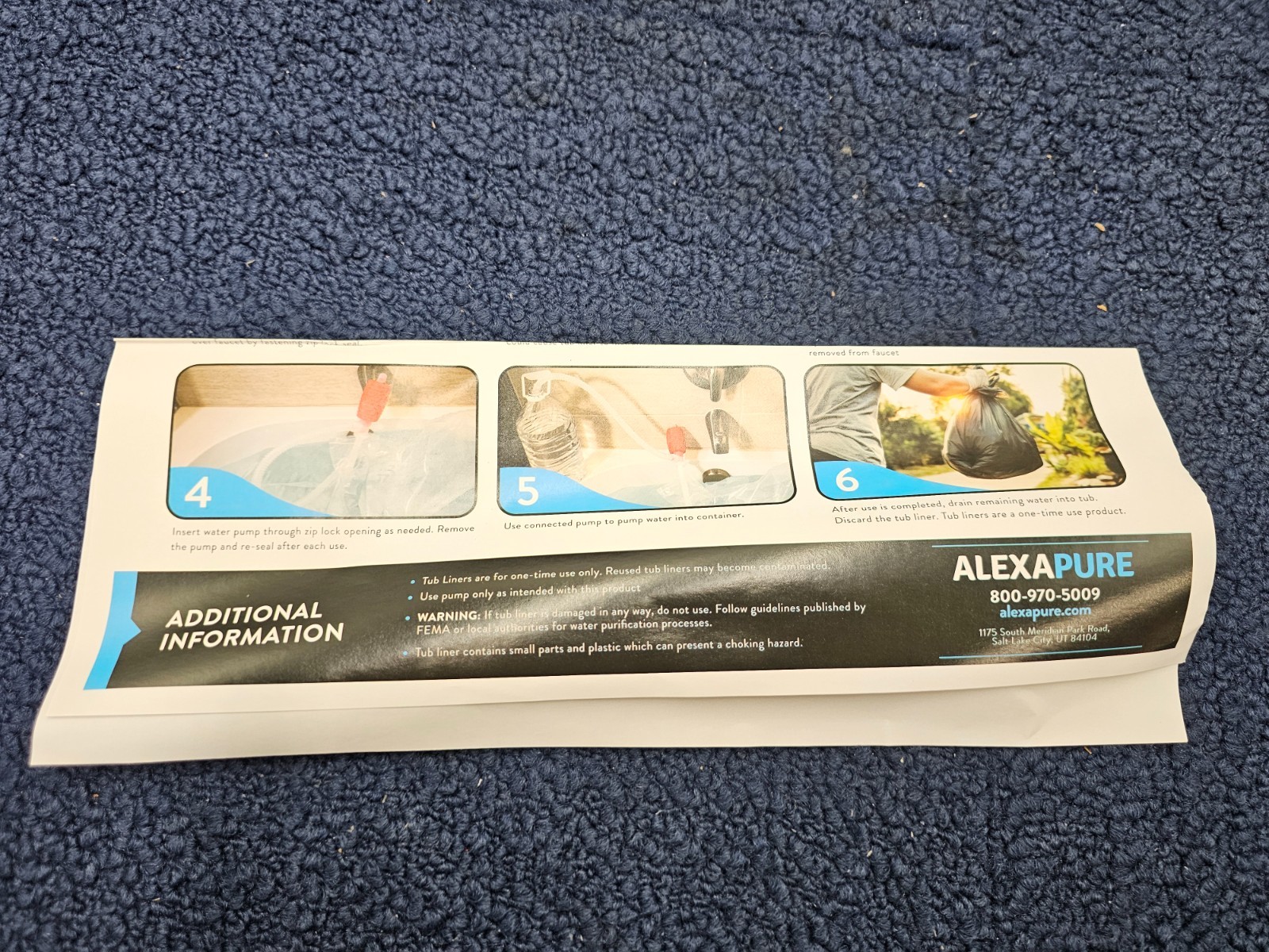 Alexapure Emergency Water Bank Storage Pump Heavy Duty, 65-Gallon Easy To Use