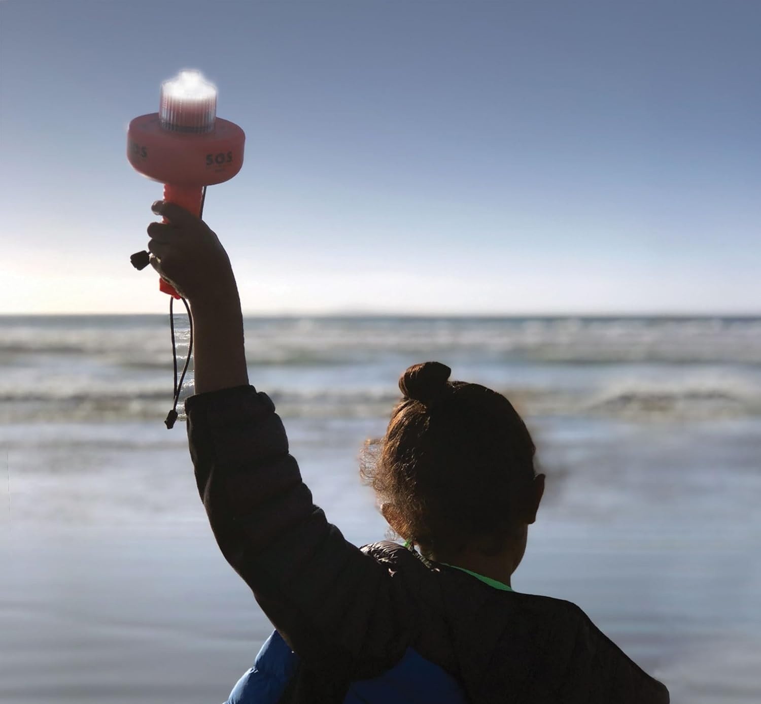 Electronic Distress Flare Flag Waterproof SOS Sea Emergency Signal USCG Approved