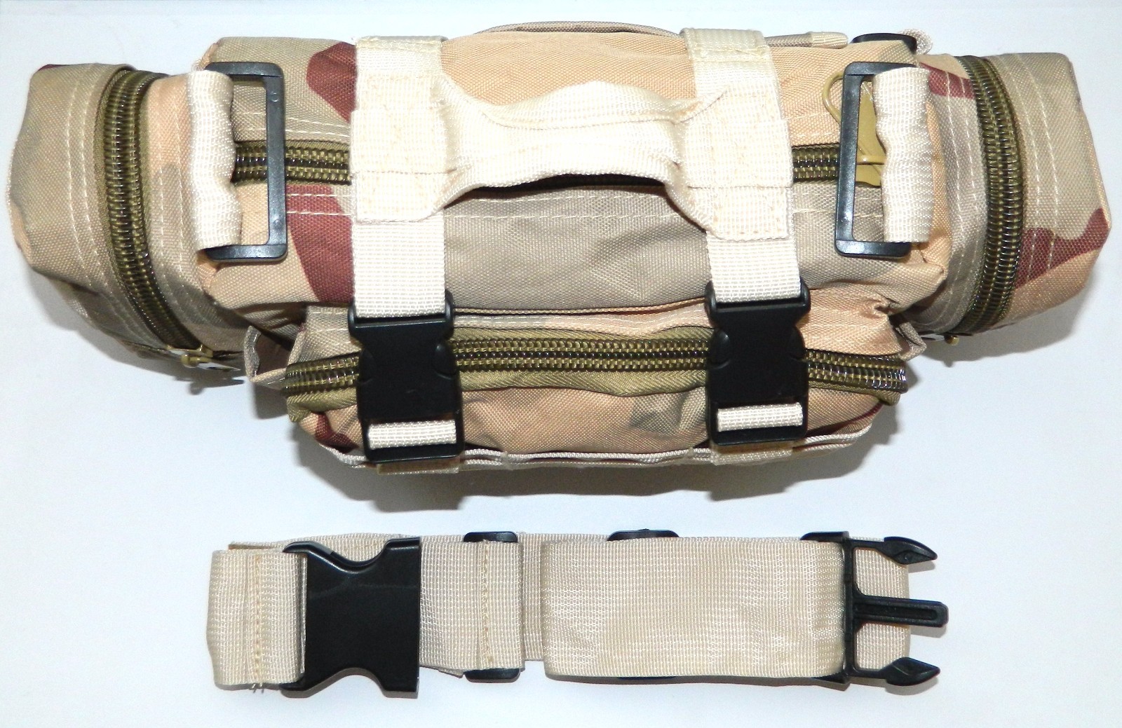 Molle Tan Desert Camo Outdoor Hunting Utility Military Tactical Pack Bag Pouch