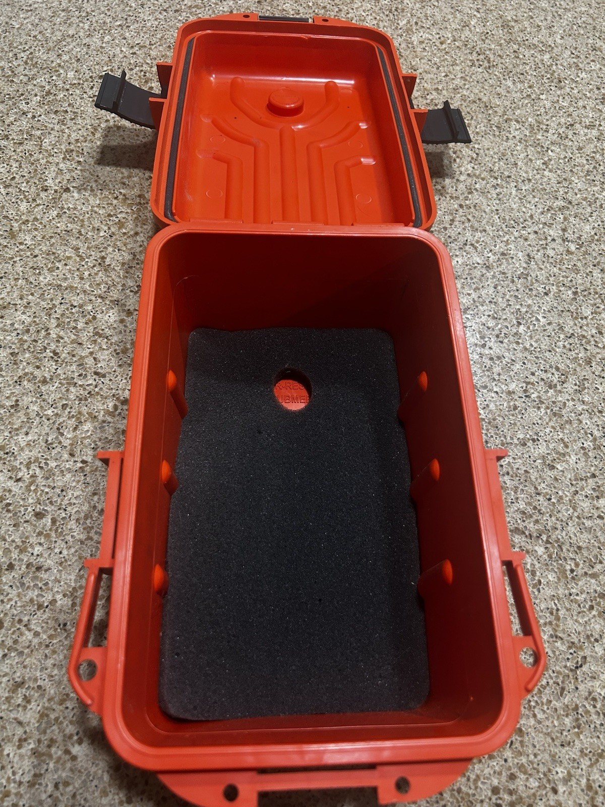 Survivor Dry Box Orange with O-Ring Seal Built in Compass Travel Camping Fishing
