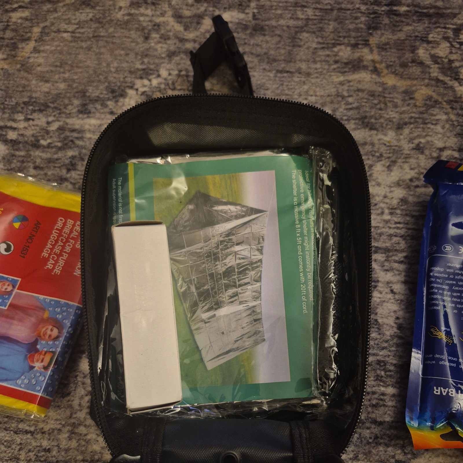 200 piece survival kit first aid kit survival gear, SOS gear tool with pouch
