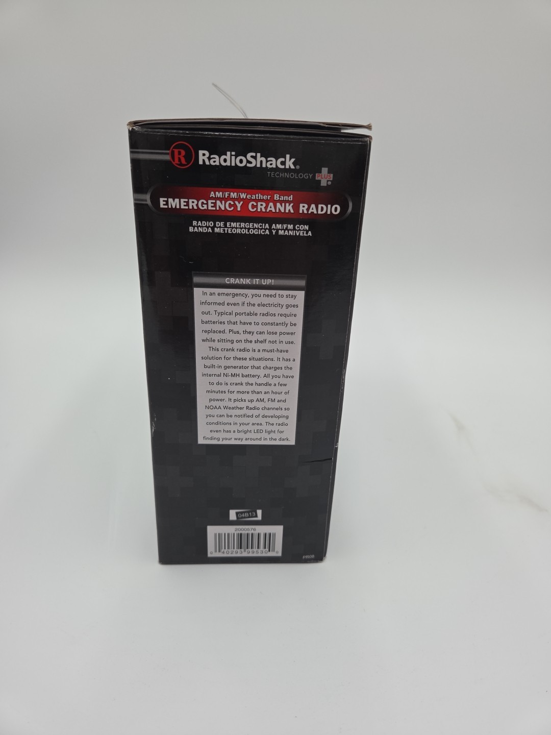 RadioShack Emergency Crank Radio AM FM Weather Band USB Charging Port – Open Box