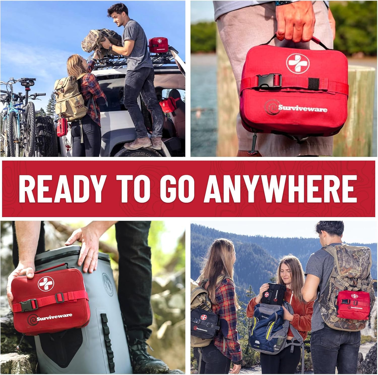 Waterproof Premium Survival First Aid Kit – Survival Emergency Preparedness for