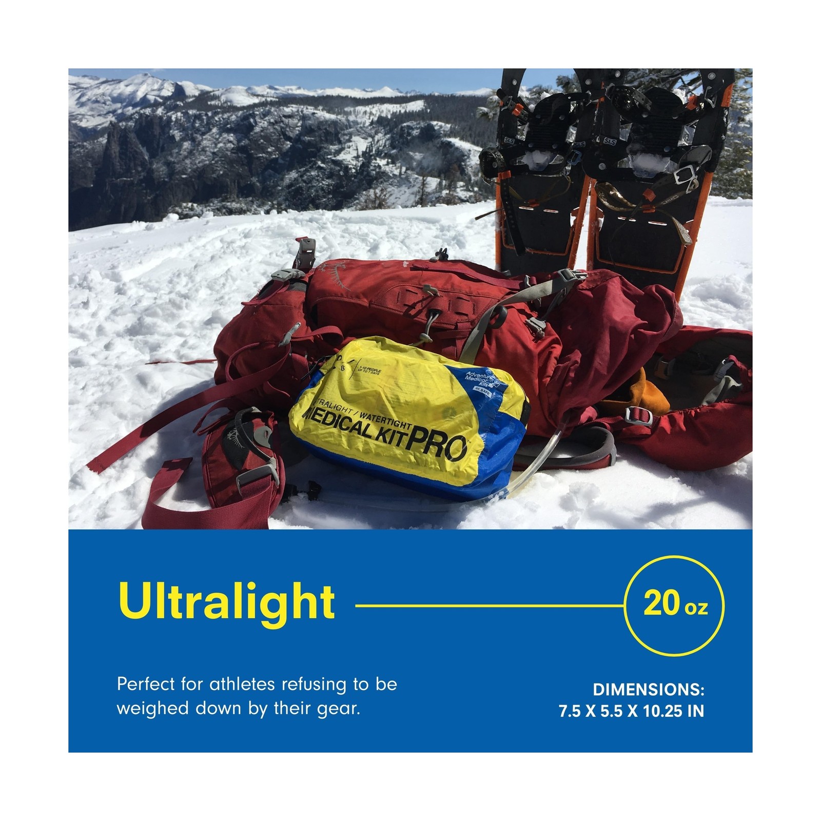 Adventure Medical Kits Ultralight & Watertight Medical Kit Pro – Emergency Fi…