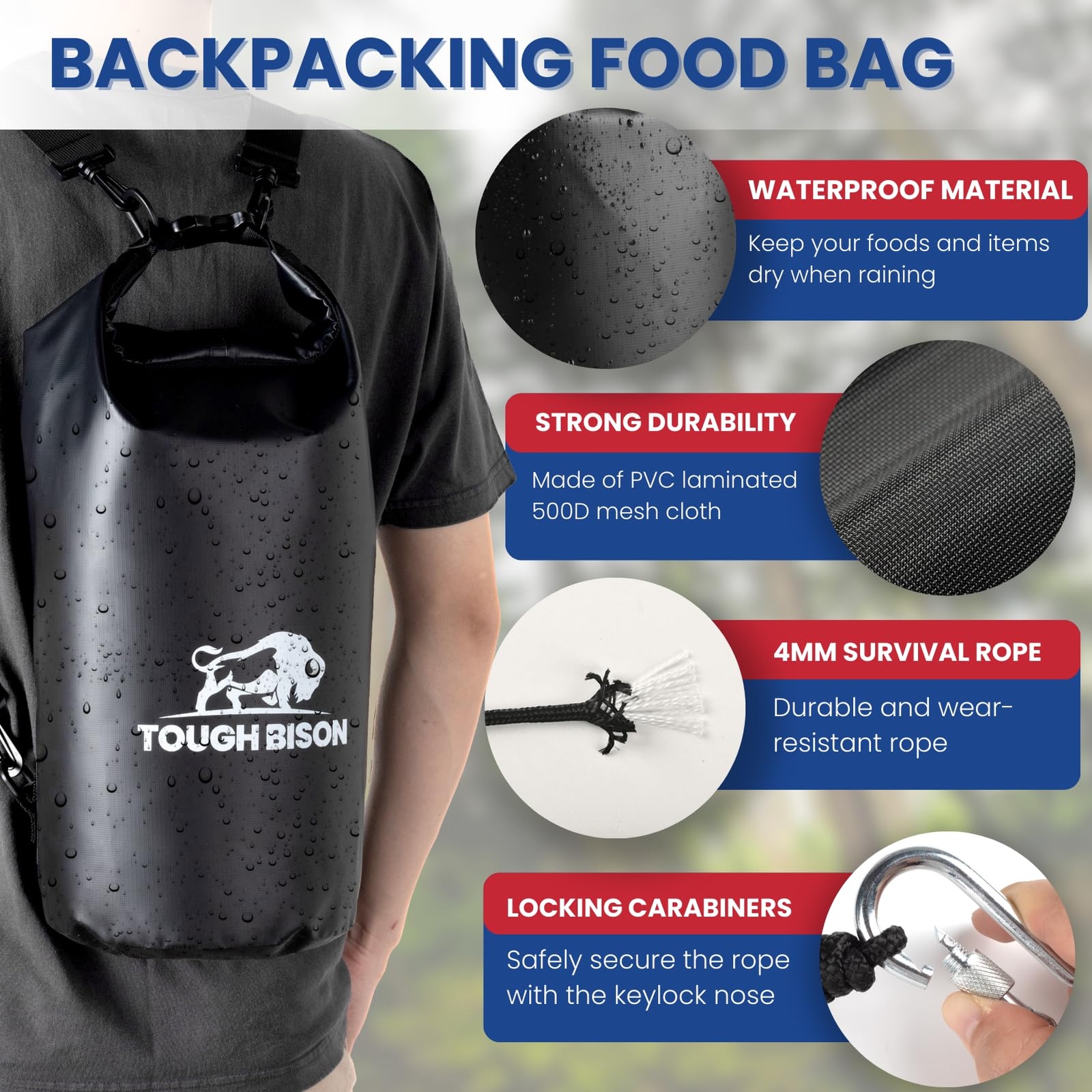 Bear Bag Hanging System Bear Bags for Food Backpacking Bear Canister for Back…