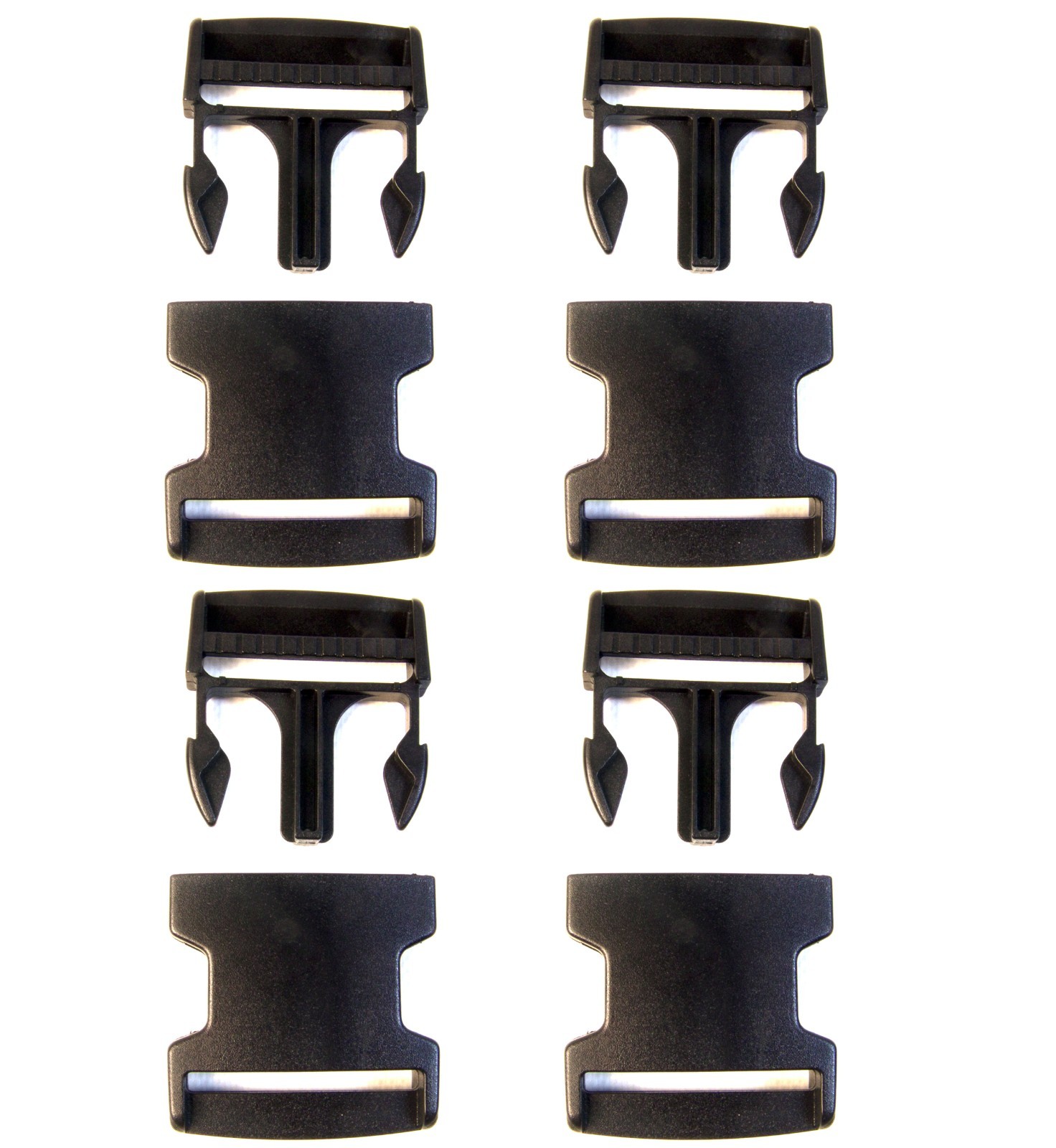 Quick Release Buckle, 2″ Acetal Plastic, 4 Pc. Set – Shipped from The USA!