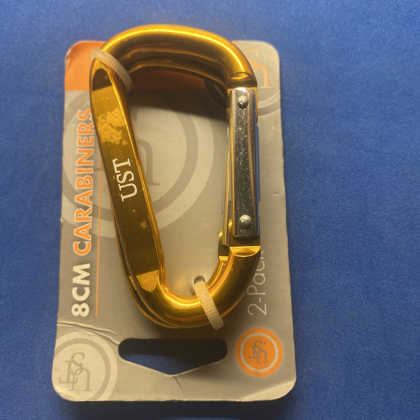 Ultimate Survival Gear! – (2pack) – 8cm Cara￼biners, In-used / Gold Color!