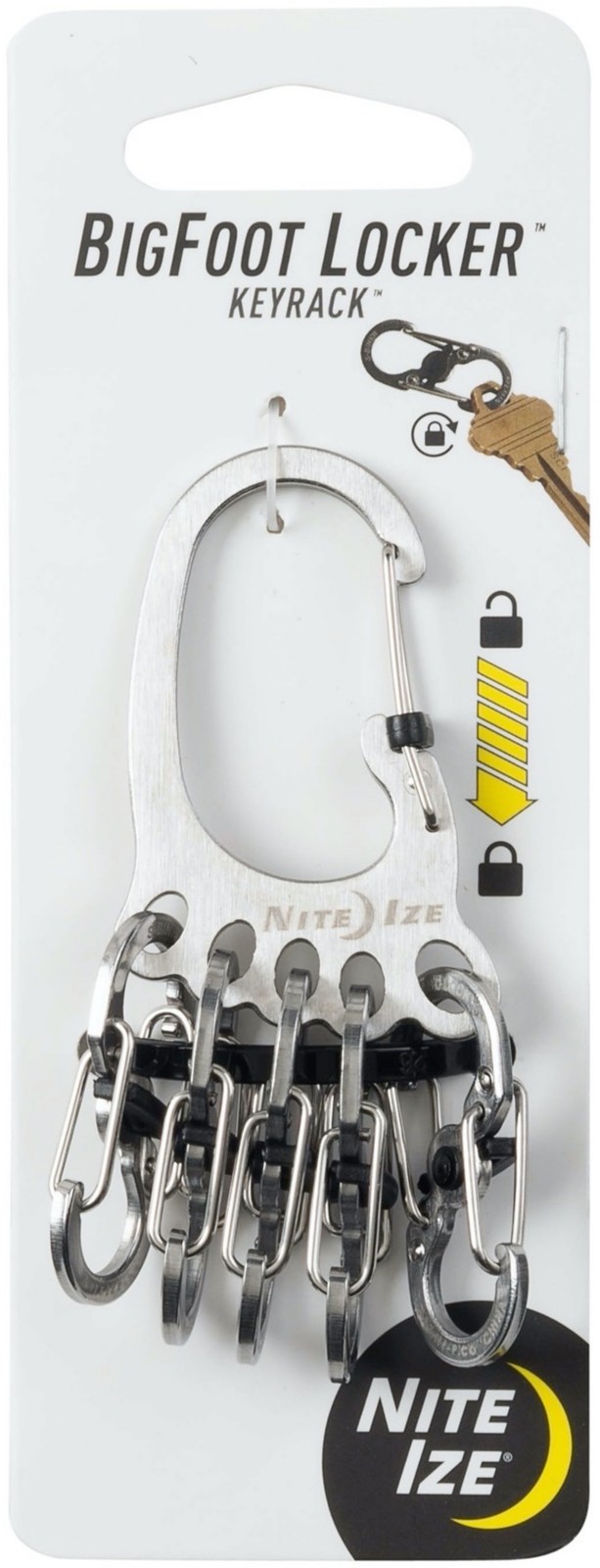 Nite Ize BigFoot Locker Stainless Steel KeyRack – Stainless