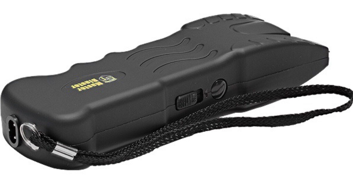 Stun MASTER BLASTER POLICE Defense Black Stun Gun Rechargeable LED FLASHLIGHT