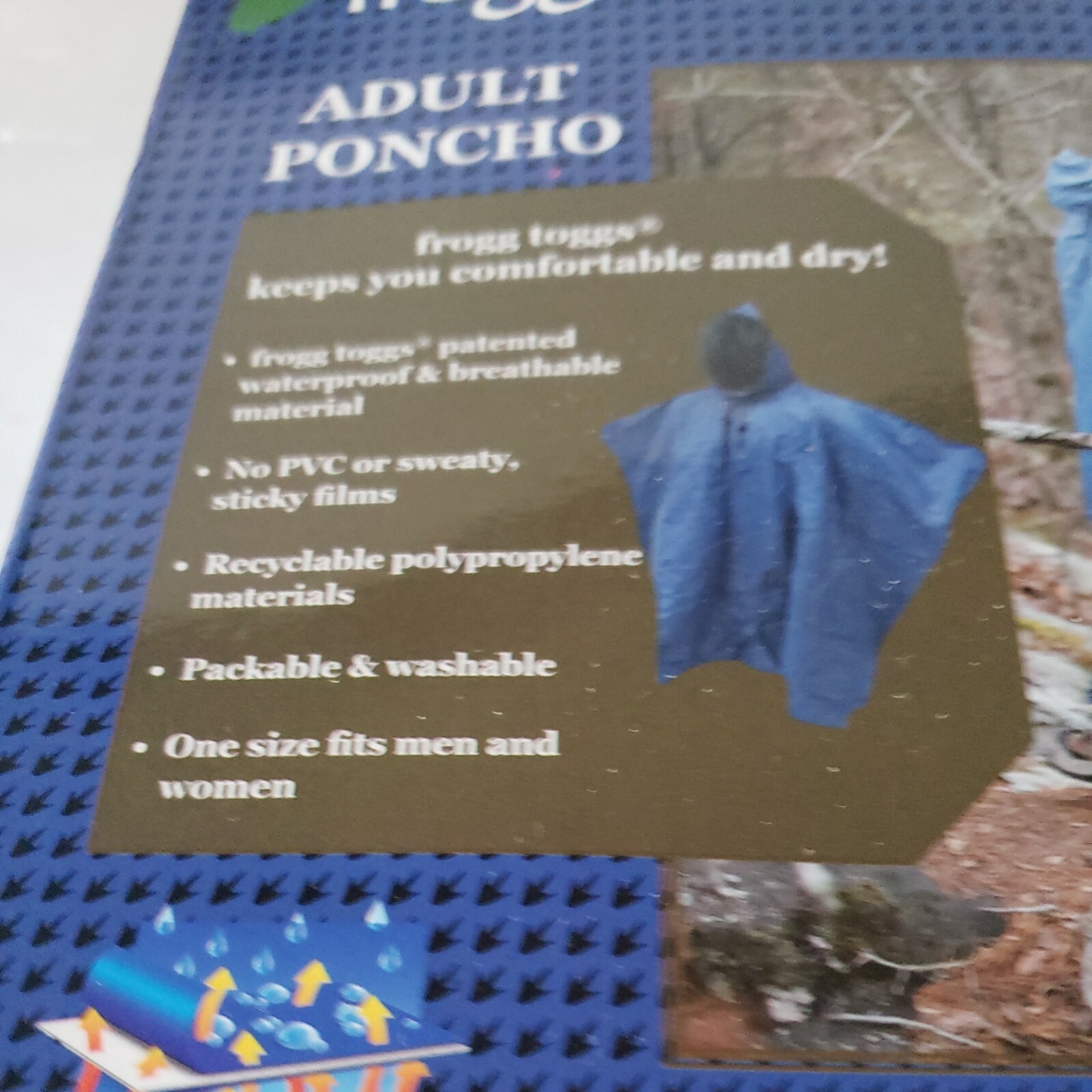 Frogg Toggs FTP1714-04 Ultra Lite Poncho Khaki Waterproof