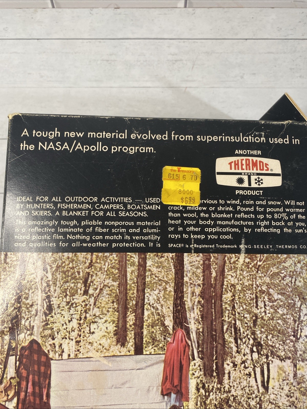 Vintage Thermos Brand All-Weather Space Sportsman’s Blanket New NOS Red