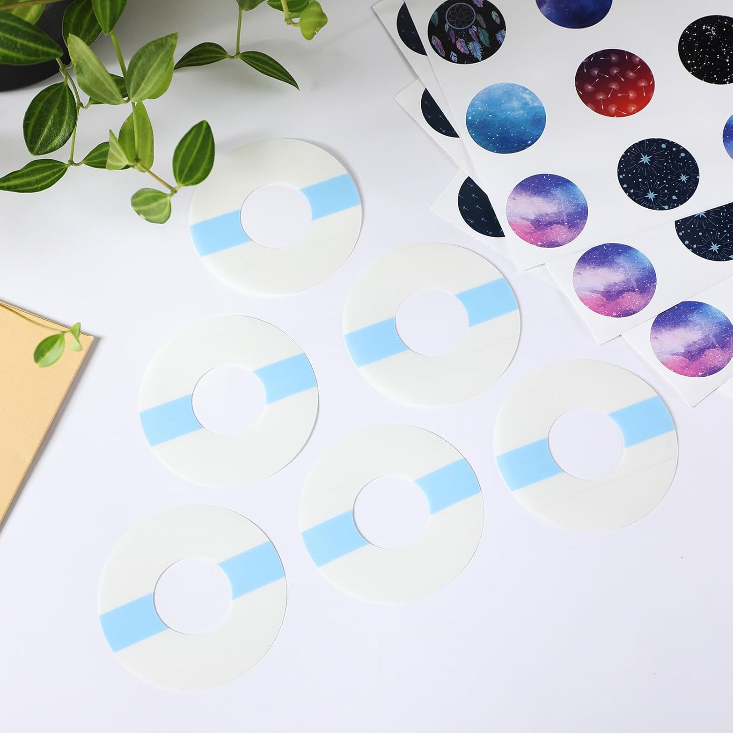 Colarr 80 Pcs Sensor Covers Compatible with Libre 2 Stickers Waterproof Adhesive