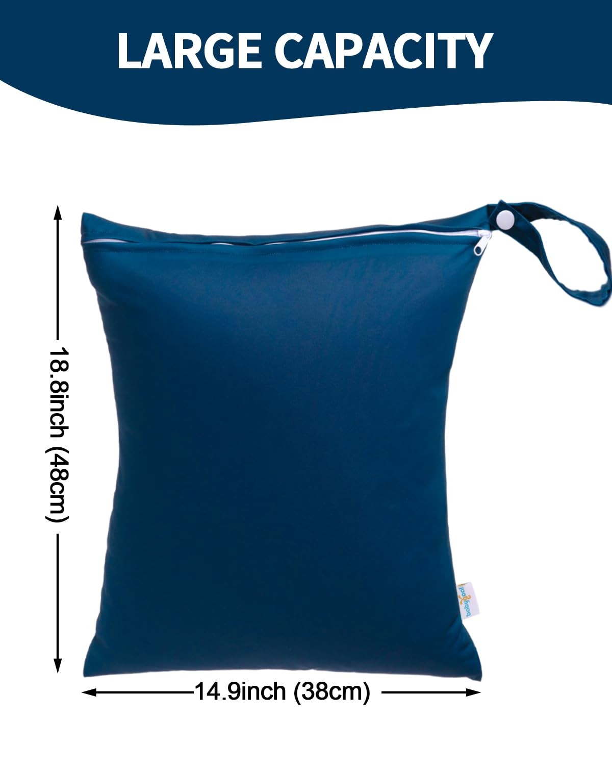 babygoal Travel Laundry Bags 2 Pack, Ideal for olive green and lake blue