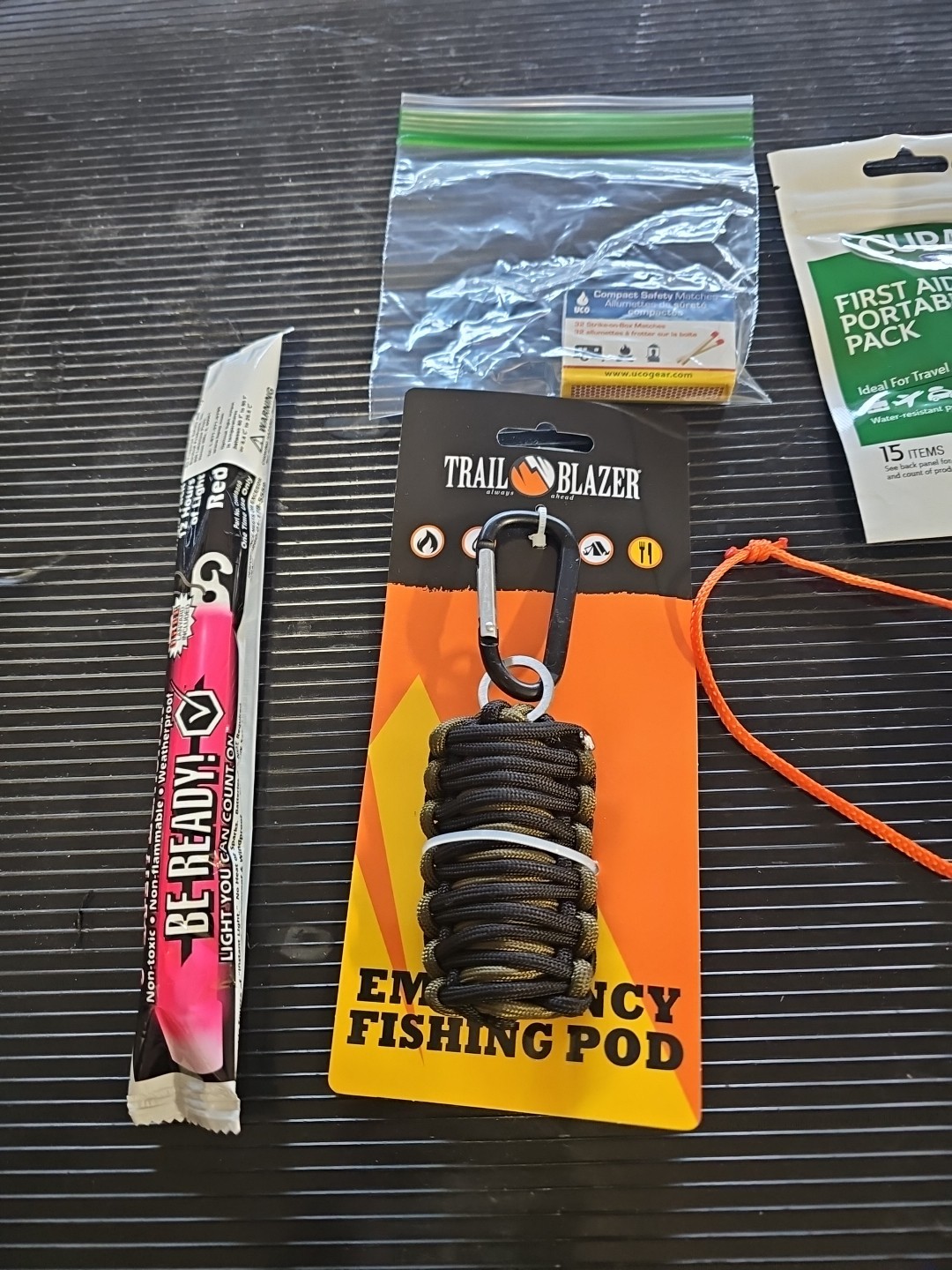 Trail Blazer Emergency Fishing Pod Survival Tool Compact Hiking Kit