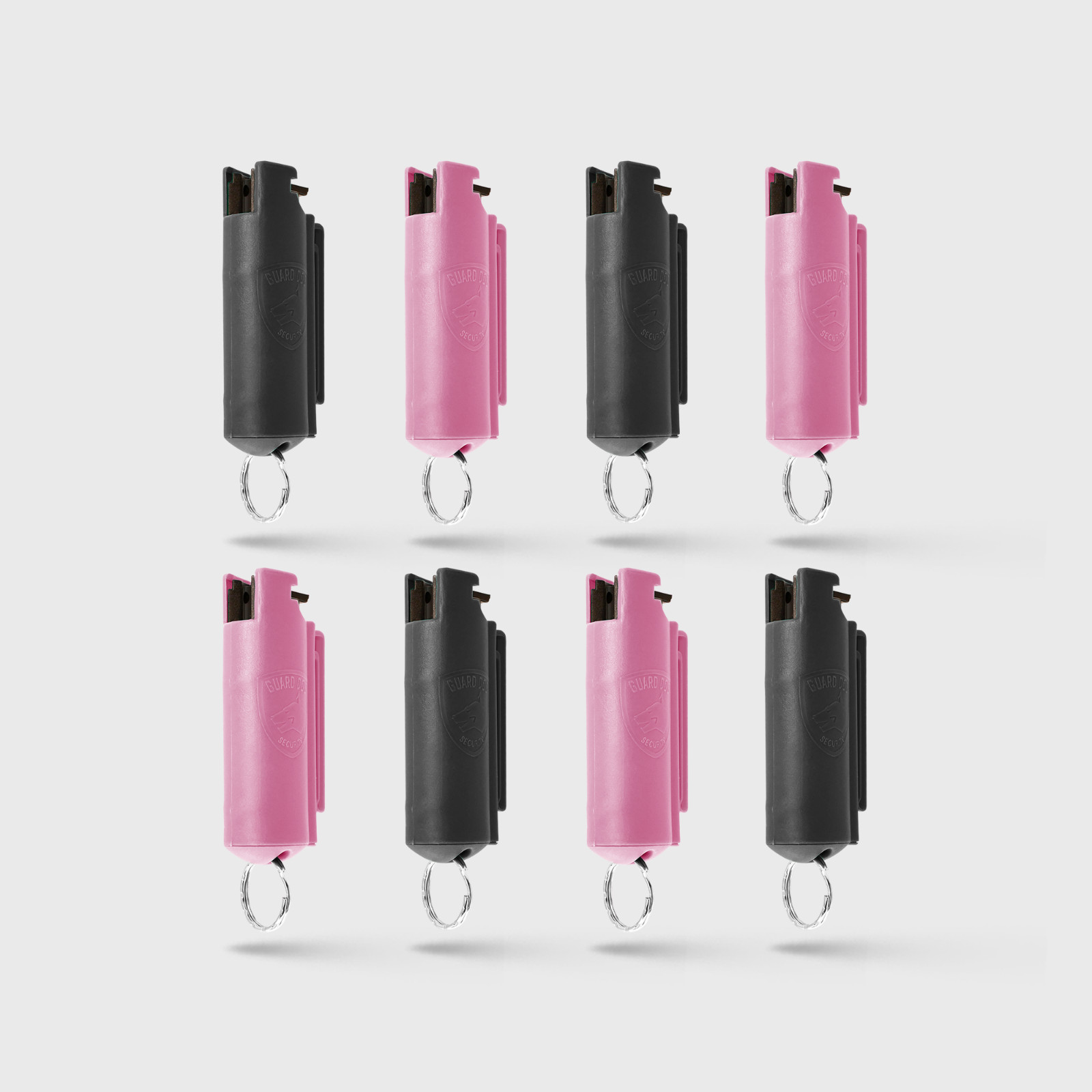Quick Action Pepper Spray Hard Case with belt clip | 8 Pack