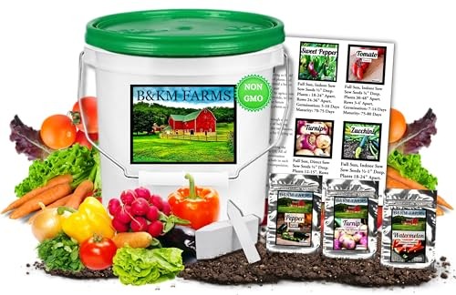 25,000+ Survival Seed Kit 5+ Year Supply. 40 Fruit & Vegetable Non-GMO