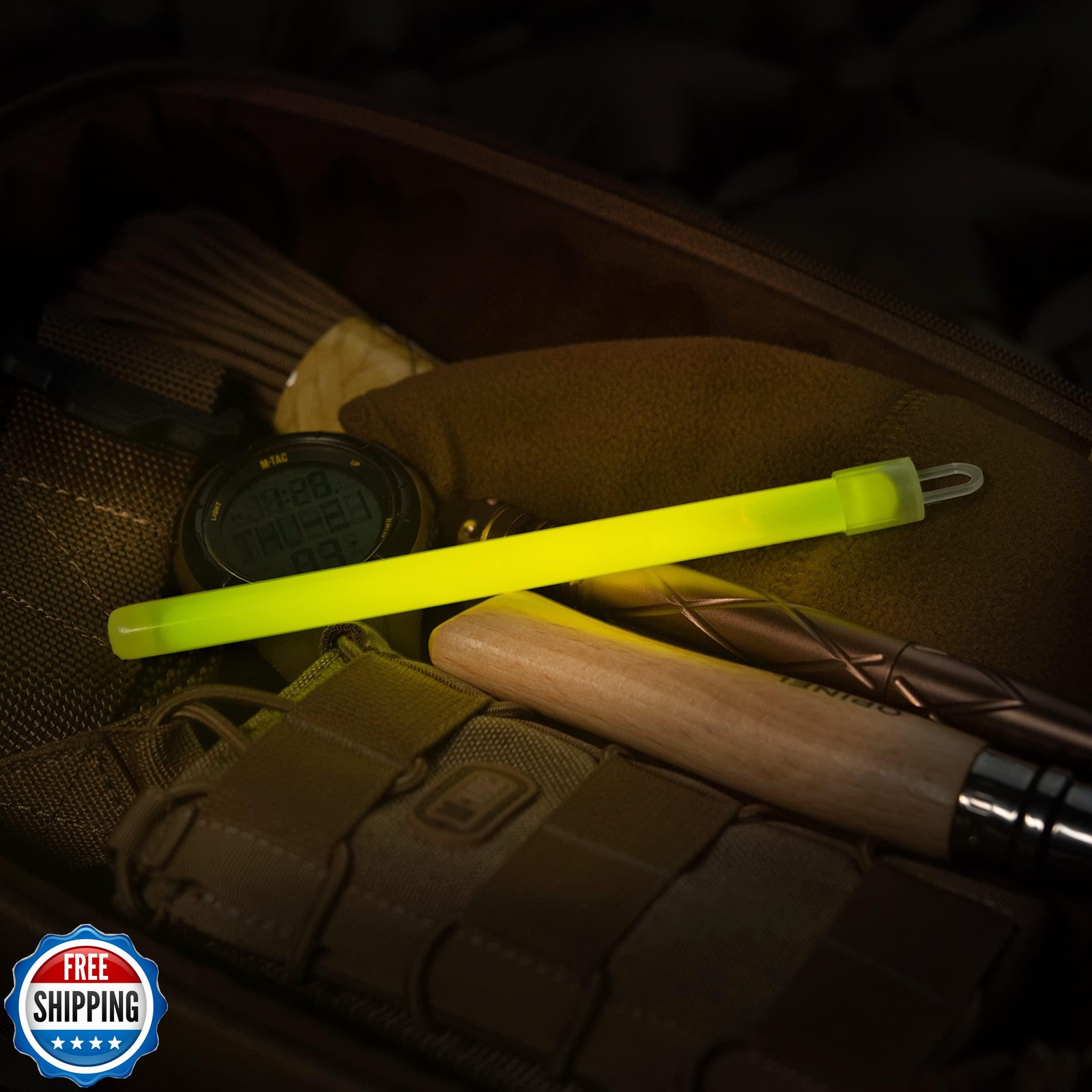 M-Tac 6″ Emergency Glow Sticks – 12 Hour Chem Light Sticks for Camping, Tacti