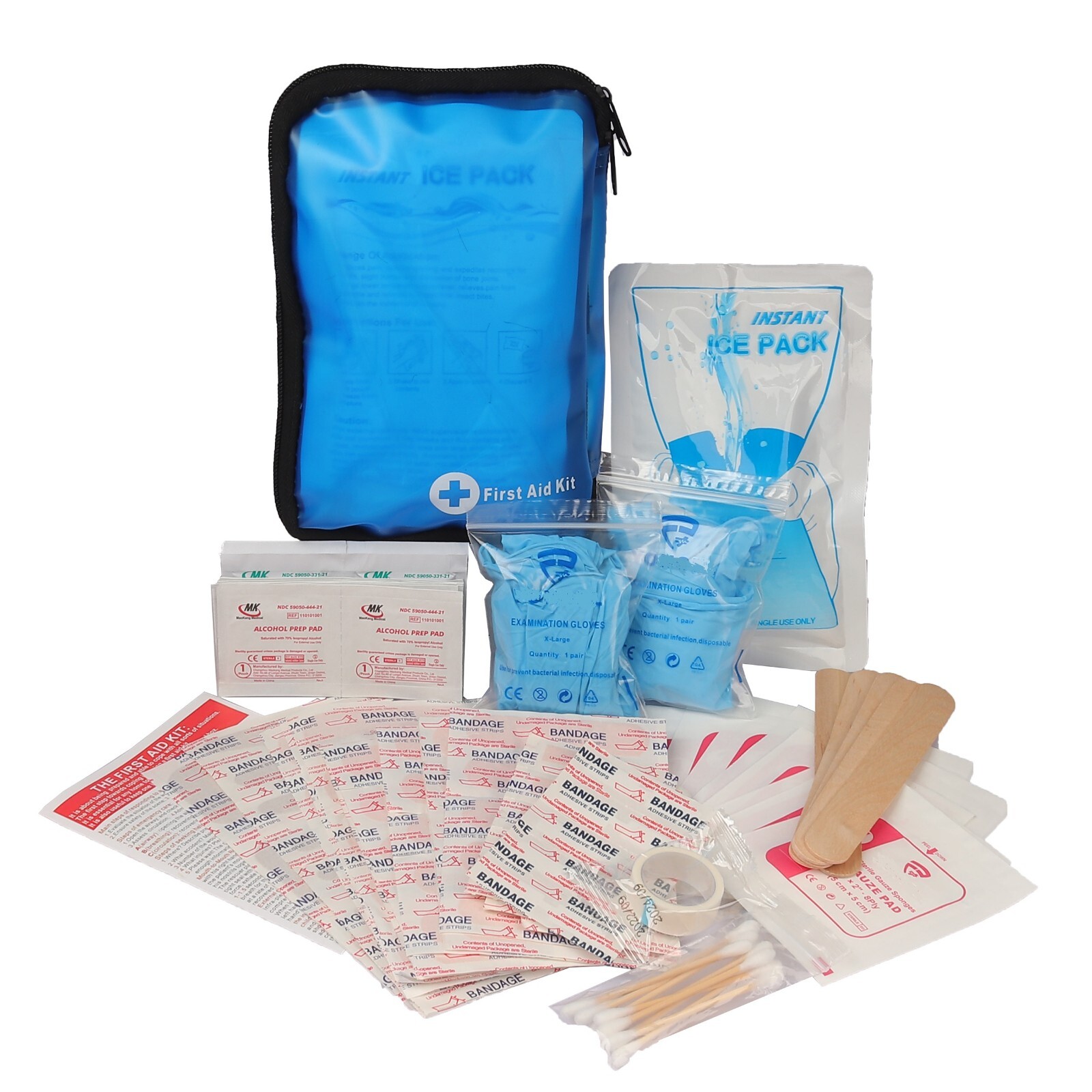 131 Pcs First Aid Kit Medical Emergency Trauma Military Survival Travel Portable