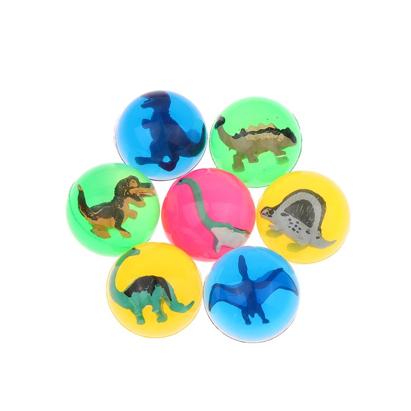 5Pcs Bouncy Ball Toys With Inside Mini Dolls Diameter Kid Birthday Party Favors