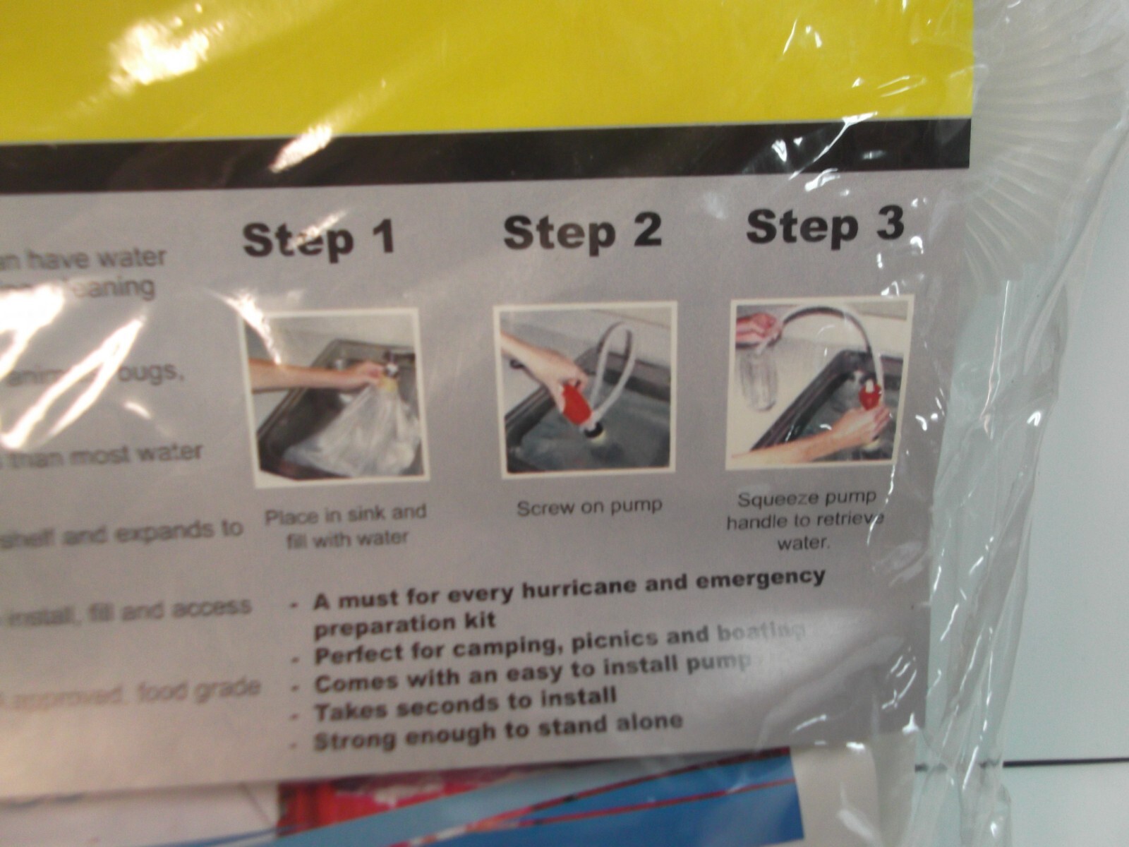 WATERSAFE MINI KEEPS EMERGENCY WATER SECURE NIP
