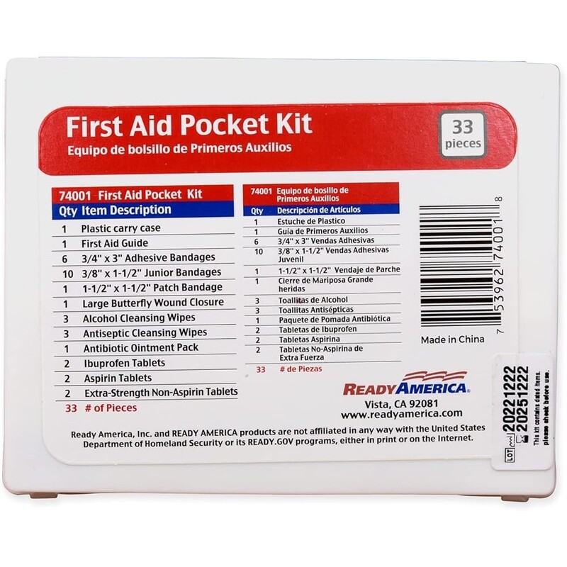 72 Hour Emergency Kit 2 Person Survival Backpack First Aid Food Water Camping US