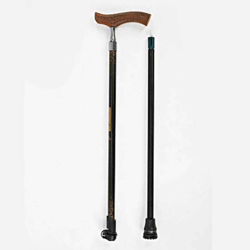 Rubber Tips For Old Man Hiking Poles Trekking Poles Solid T-handle Walking Stick