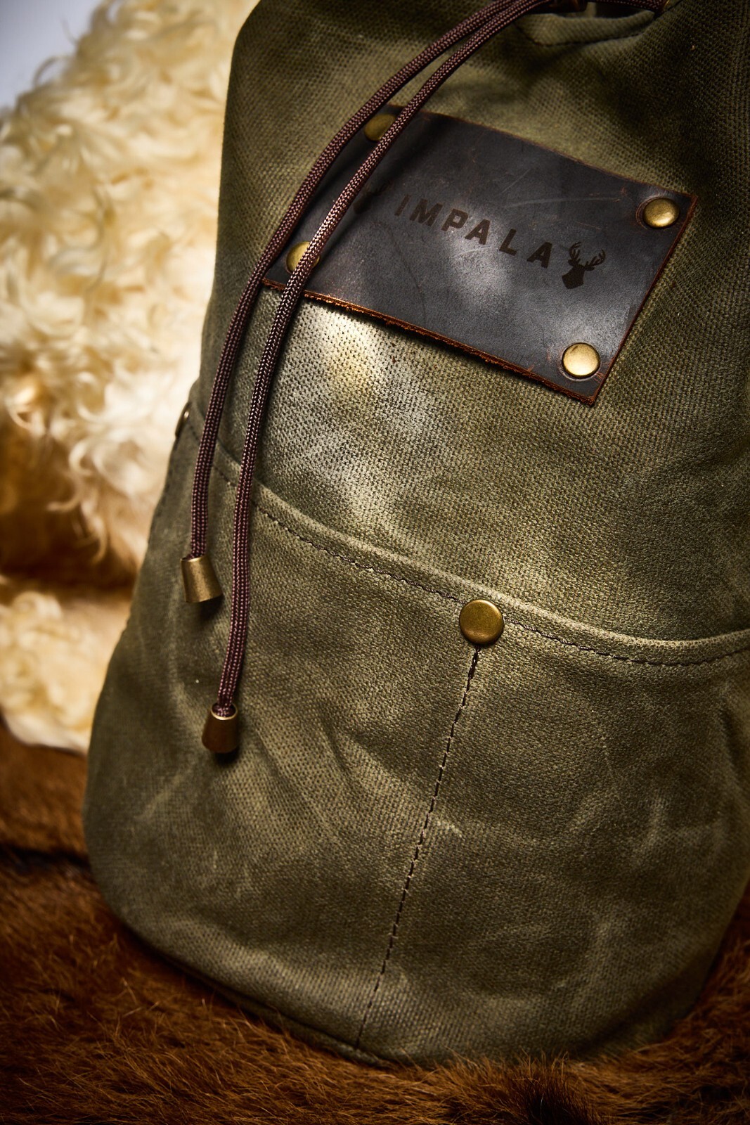 Bushcraft Organiser Bag,Bushcraft,Waxed Canvas Organiser Bag for Bushcraft