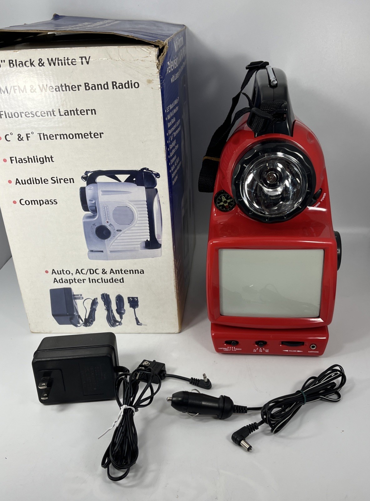 Advantage Industries Multi-Function Television & AM/FM/WB Radio W/ Lantern Siren