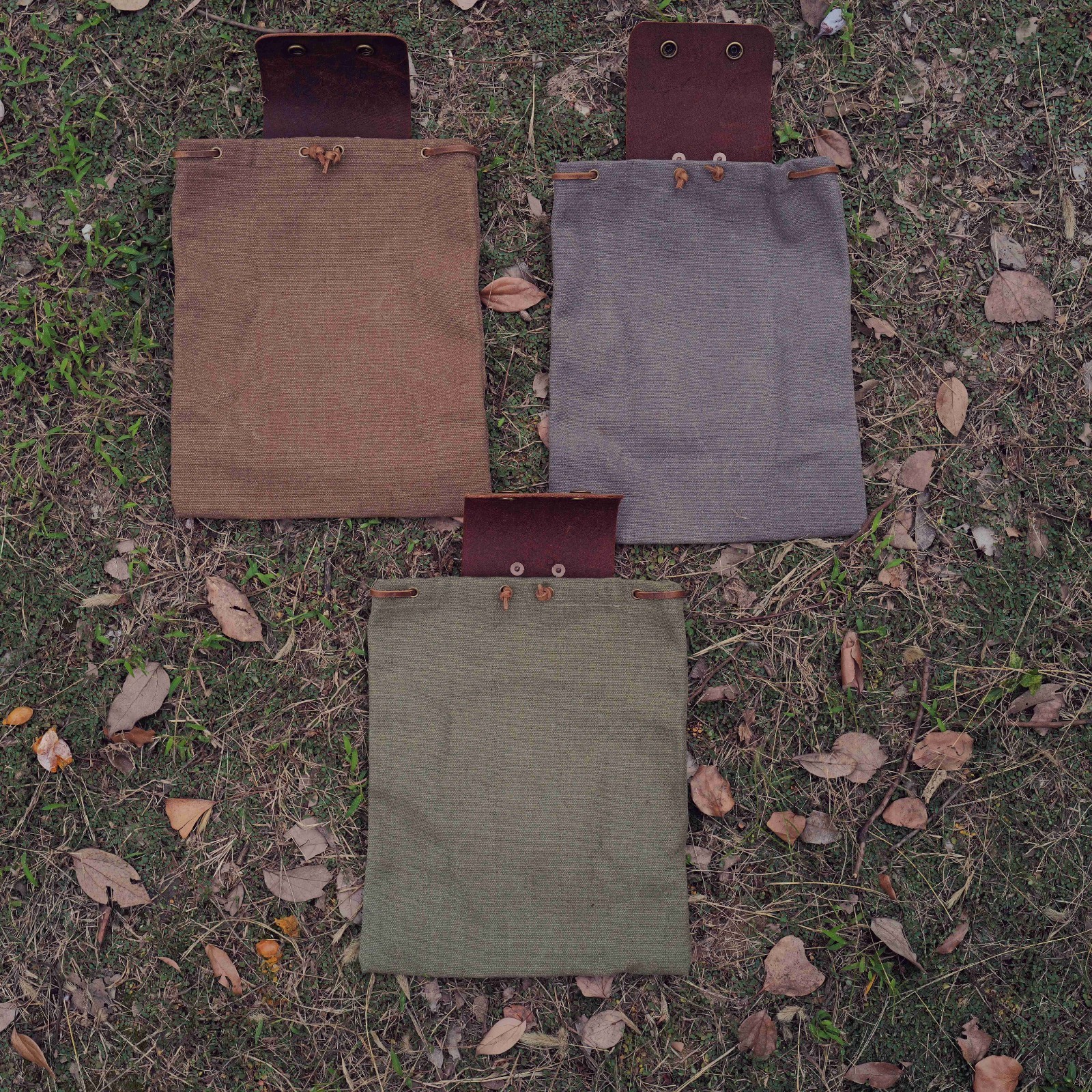 Foraging Dump Pouch Bushcraft Gathering Pouch Camping Hiking Forager Gift