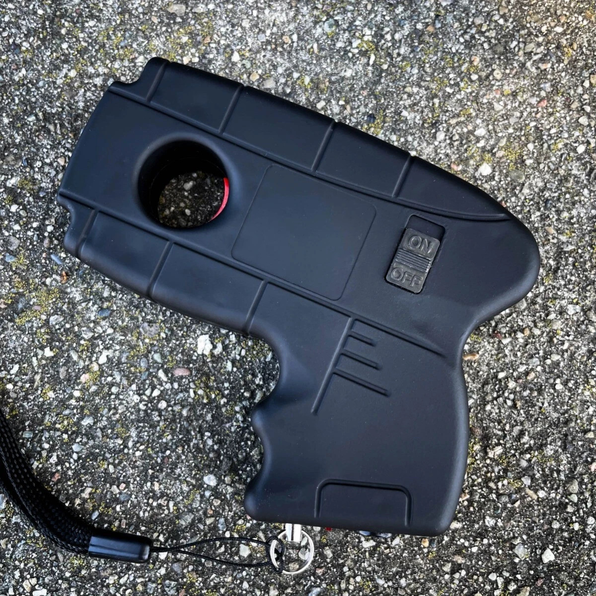 Pistol Grip Stun Gun Rechargeable Defender 10MV Flashlight Heavy Duty