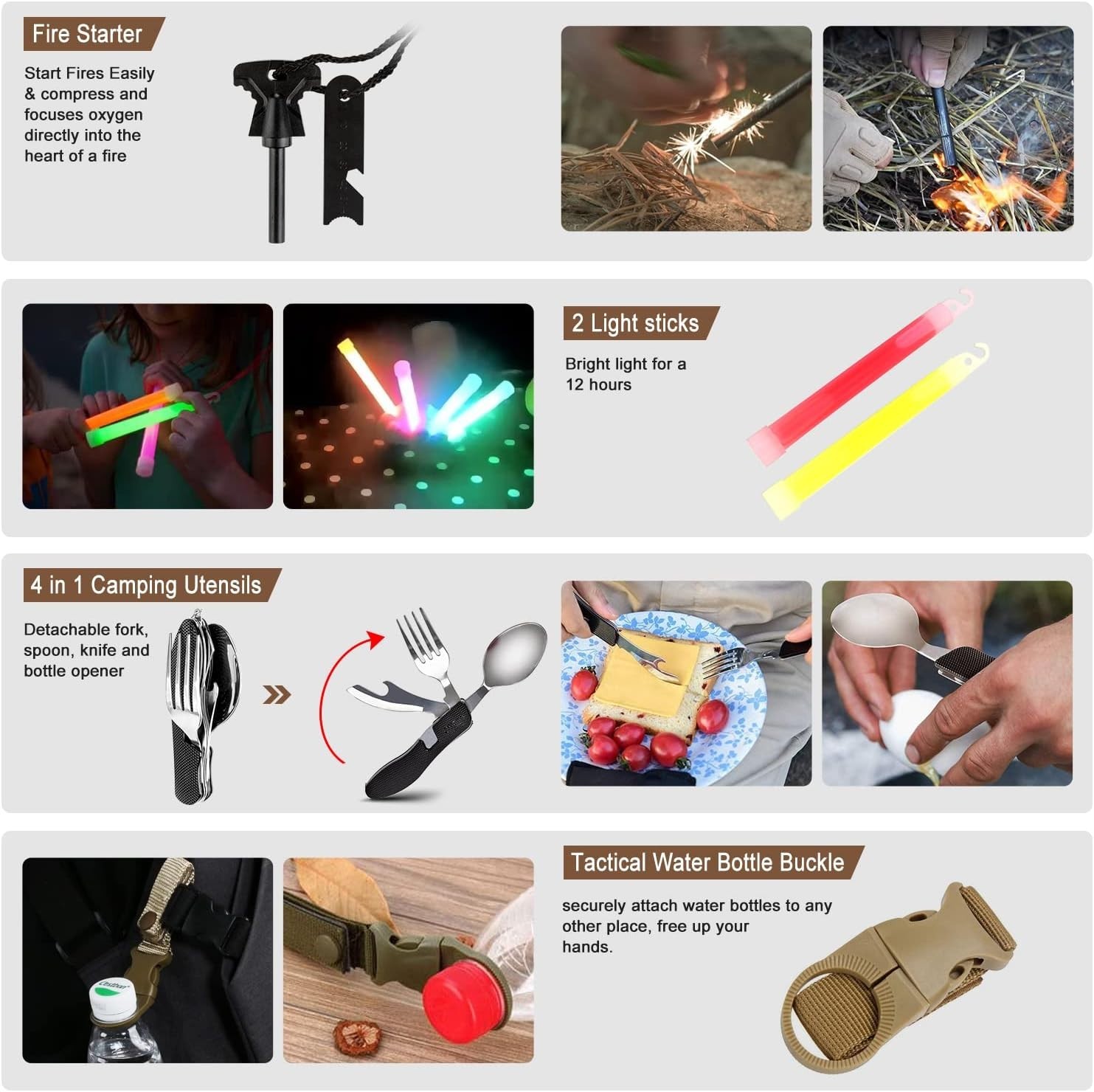 Ultimate 238-Pc Survival & First Aid Kit with Emergency Tent for Outdoor Safety