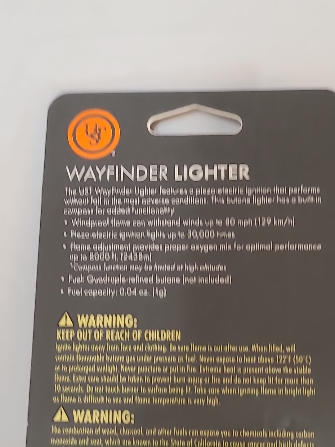 ULTIMATE SURVIVAL TECHNOLOGIES Wayfinder Lighter , NEW, NO FUEL INCLUDED