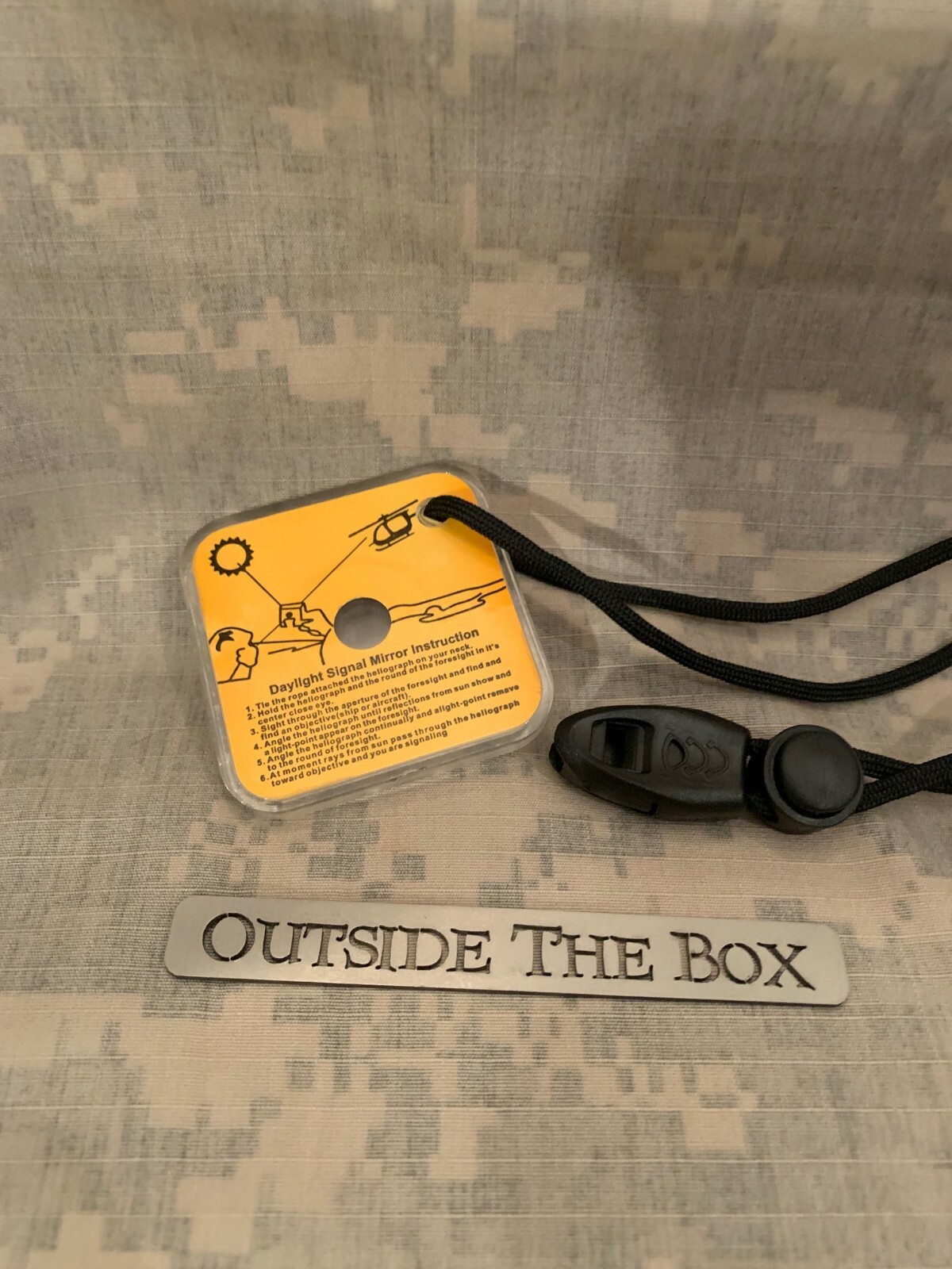 Emergency/Survival: 2.25″ x 2.25″ Signal Mirror, w/Sighting Hole & Lanyard