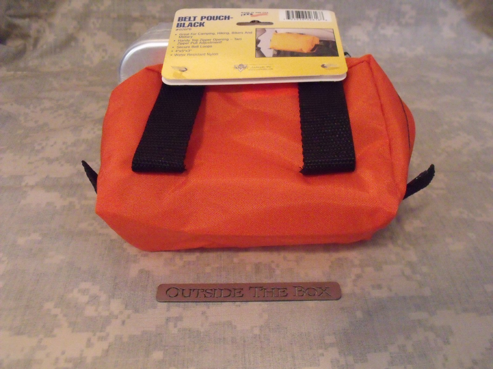 Emergency/Survival: Trangia #212 Aluminum Mess Kit Tin & Nylon Pouch, ORANGE