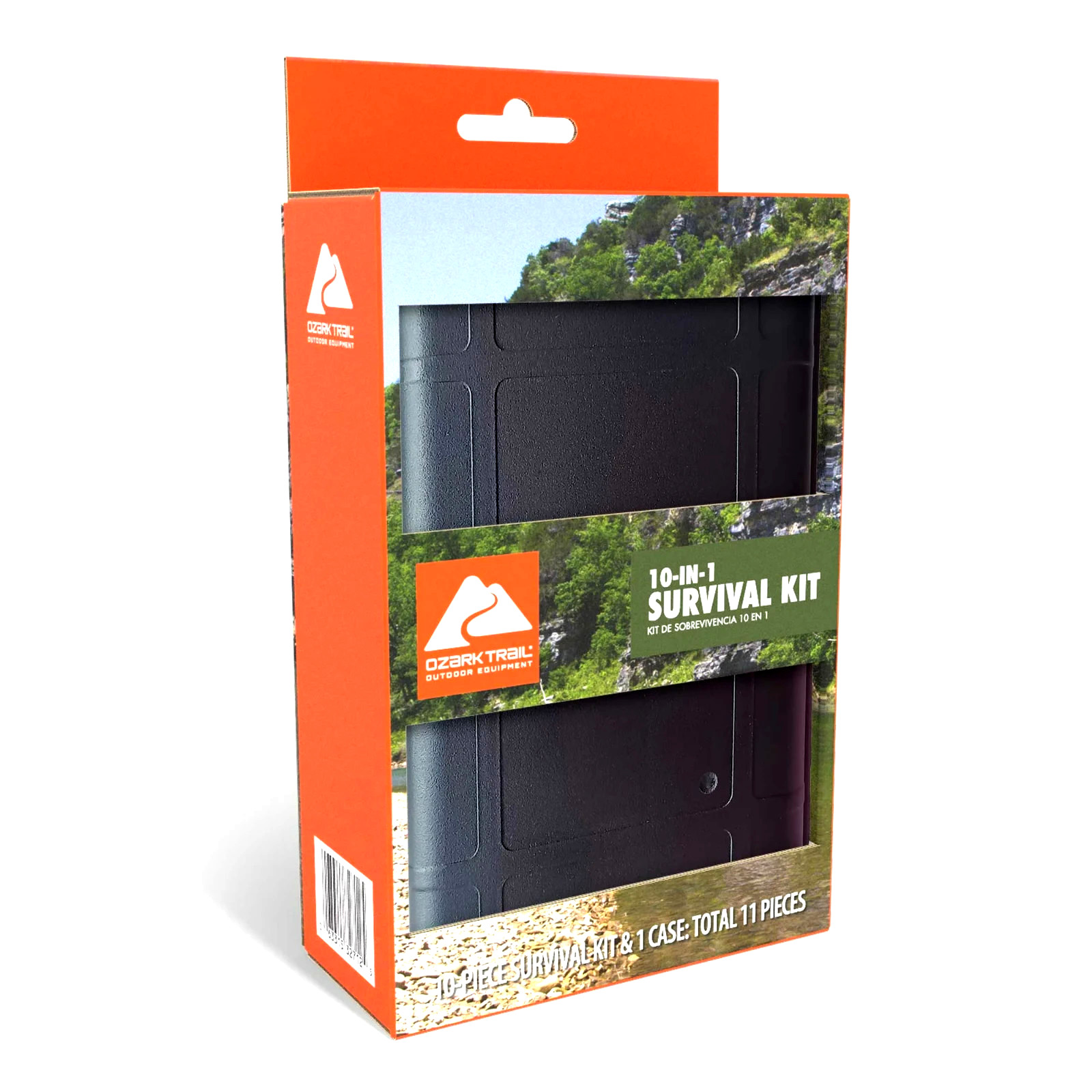 SURVIVAL KIT Knife Ozark Trail 10 Pcs CAMPING Outdoor Survival Set + NEW /BOX