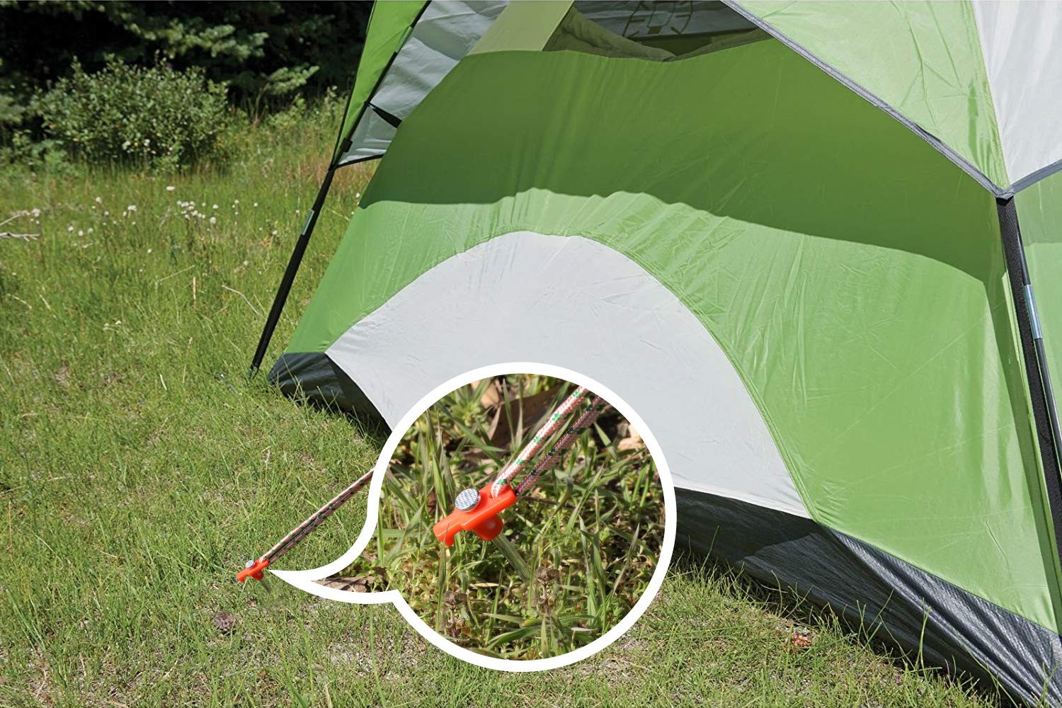 ABCCANOPY 11 Inch Tent Stakes 10 Pcs Non-Rust Metal Ground 11 inch, Orange