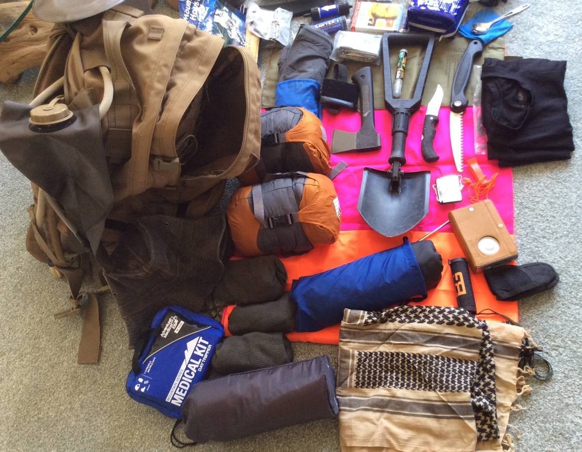 Emergency Preparedness Pack, Survival Kit from Desert Storm era