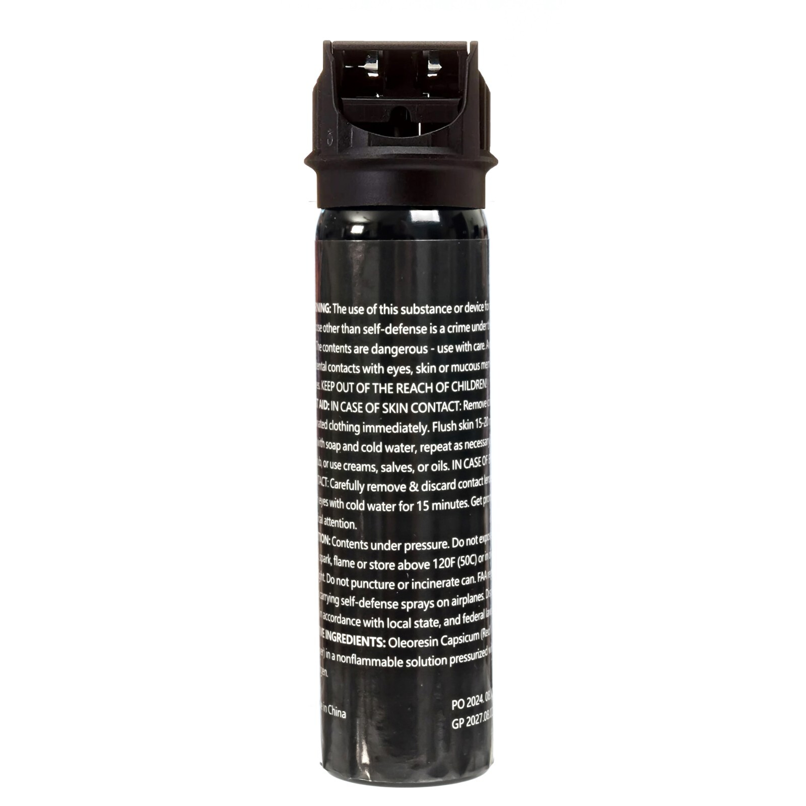 2 Pack Burn Pepper Spray for Self Defense Max Strength Heavy Duty – 3.7 fl oz