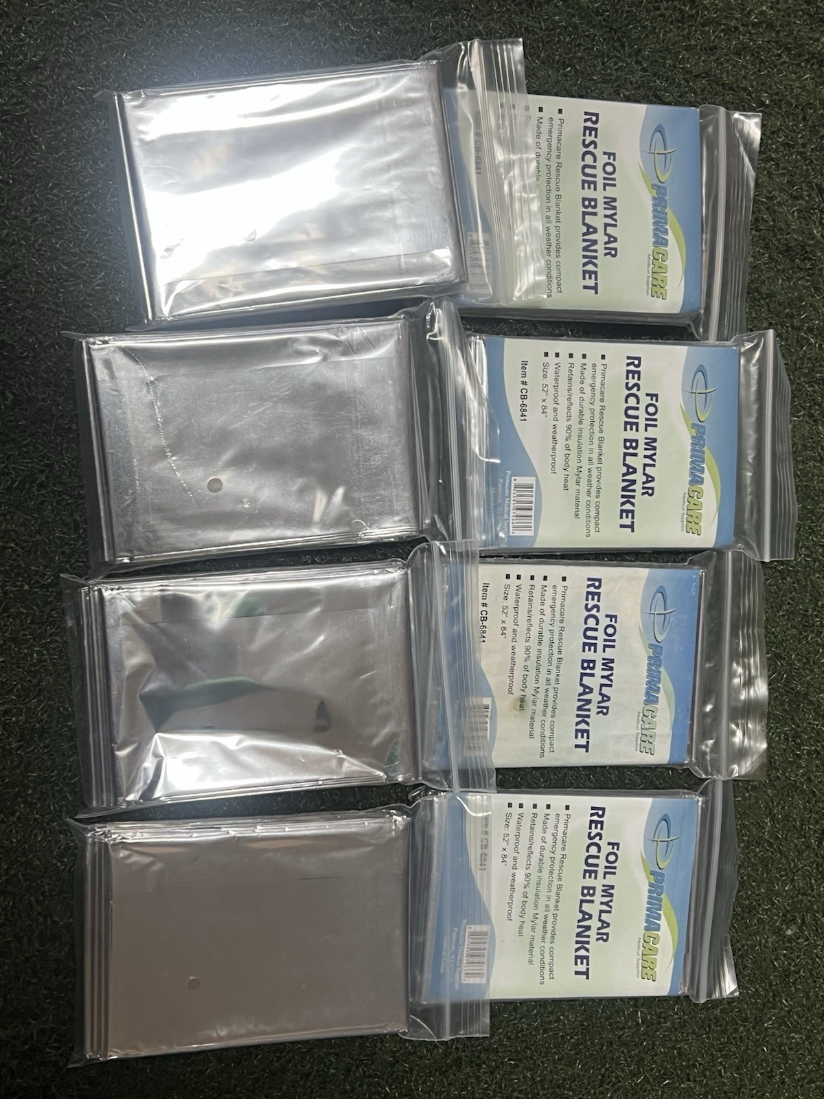 Primacare HB-Emergency Foil Mylar 8 Thermal Blanket 52″x84″