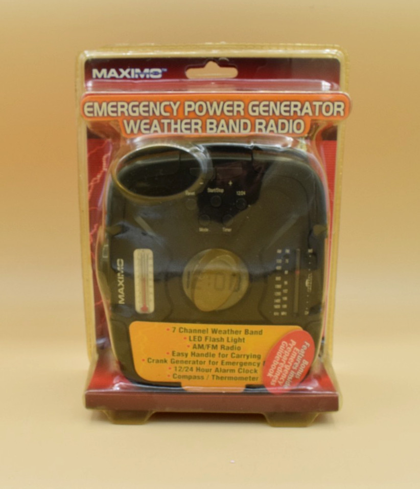 Maximo Emergency Power Generator Weather Band Radio New Sealed