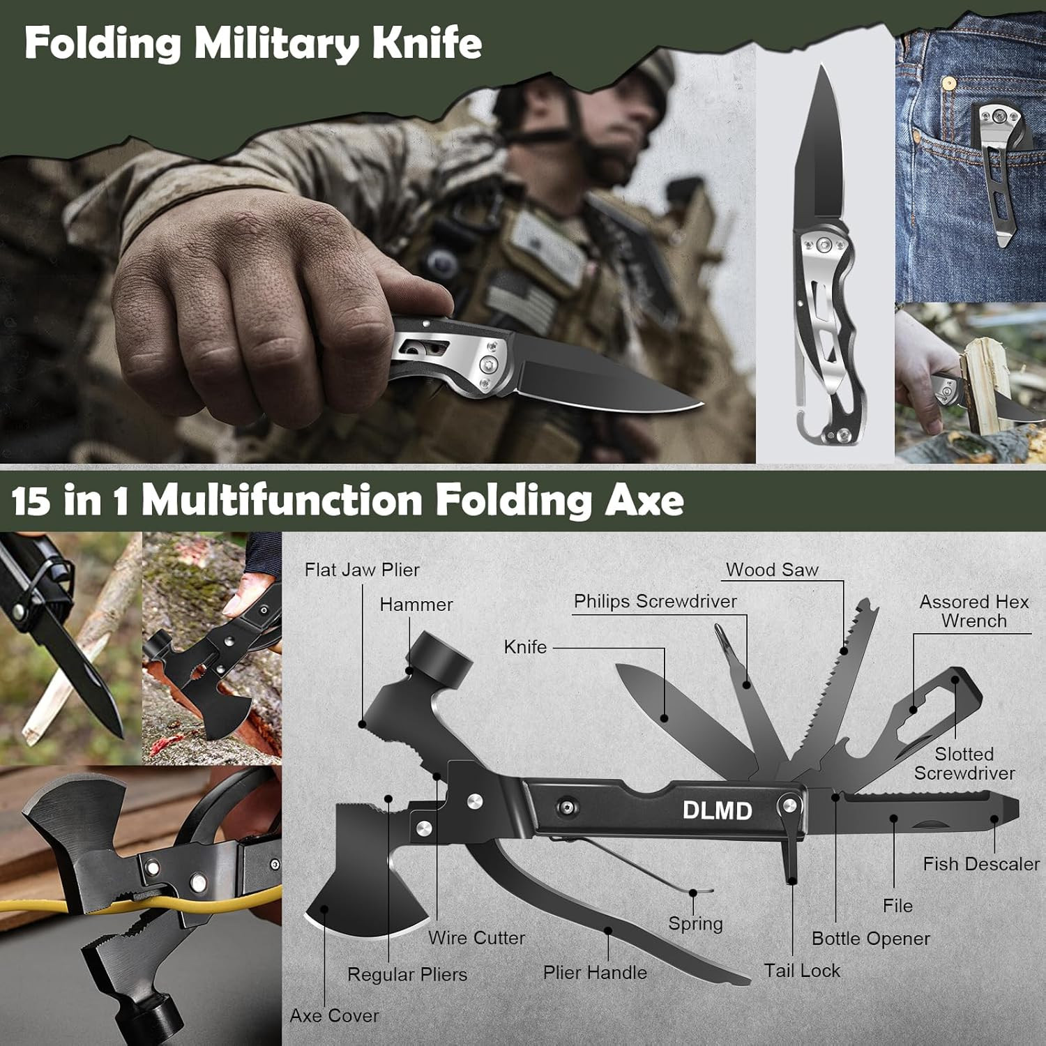 320 PCS Survival Kits First Aid Kit Survival Gear and Equipment with Tactical Mo