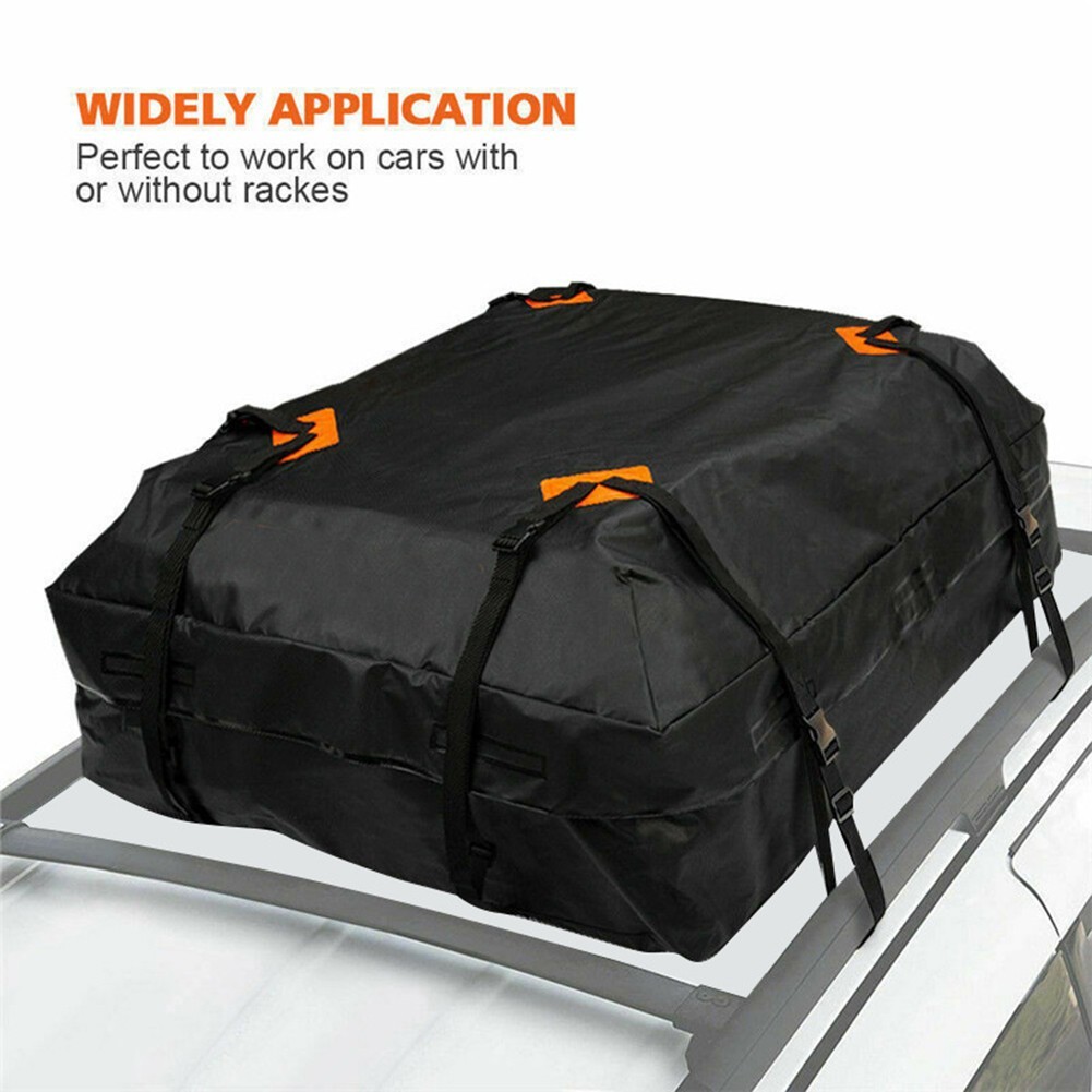 Sleek Design 600D Soft Shell Car Roof Bag with Secure Strap System for Safety