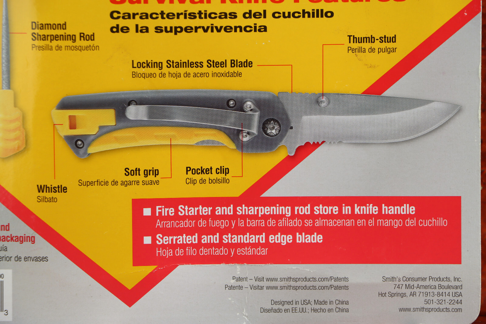 Smith’s 50540 Outdoor Survival Sharpener Fire Starter Knife Kit