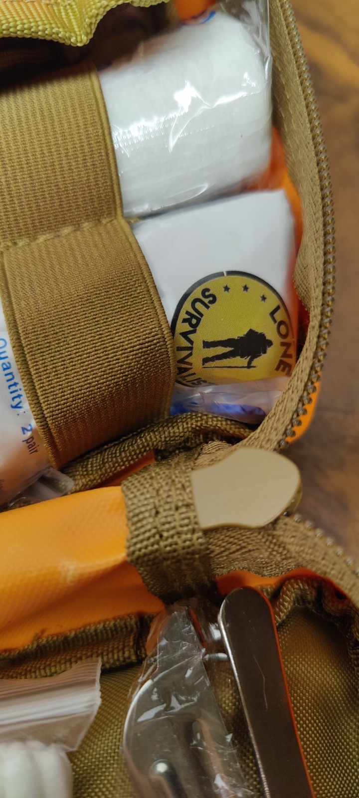 Lone Survivalist First Aid Kit Go Bag Tactical Medical Pouch Bugout