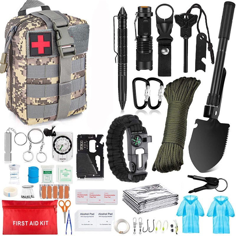 Survival First Aid Kit Medical Emergency Military Trauma Bag Tactical IFAK Molle