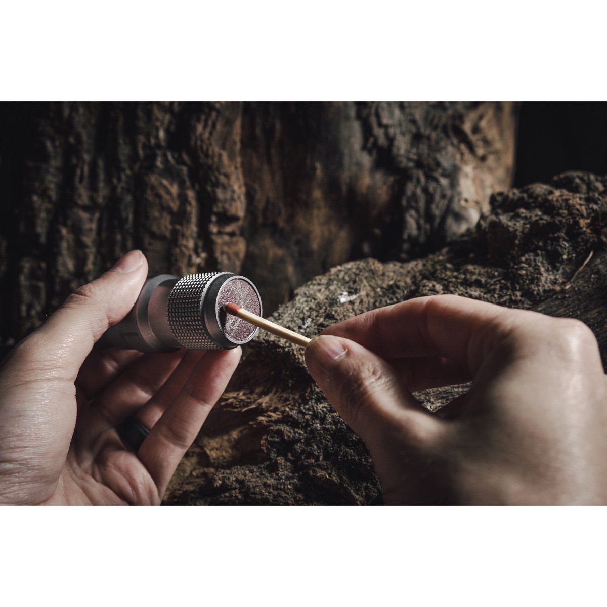 Exotac MATCHCAP XL Waterproof Match and Striker Case – Olive Drab